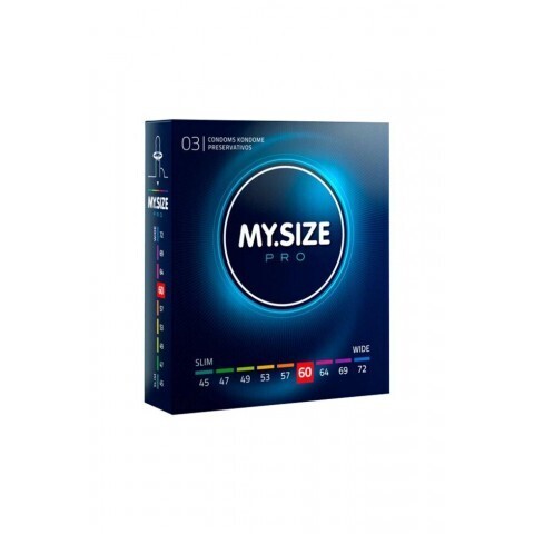 Презервативы MY.SIZE PRO 60, 3 шт. (19,3 × 6 см)
