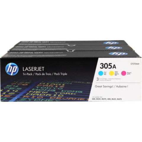 HP CF370AM №305A CYM Tri-Pack
