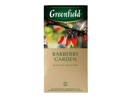 купить Чай черный в пакетиках из фольги Greenfield Barberry Garden, 25 пак/уп