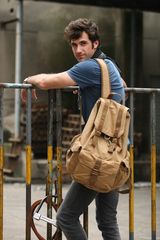 Винтажный рюкзак из ткани Virginland VIR-55 Khaki