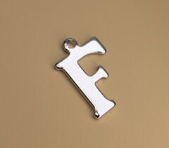 Подвеска буква F 10х15 мм