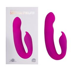 Розовый вибратор G-Spot Dual Stimulator - 17,1 см. - 