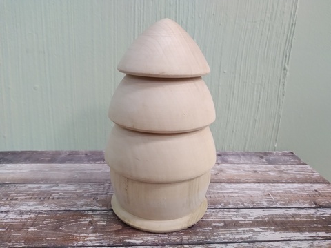 елка из фанеры 17*10см