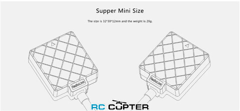 GPS модуль RadioLink TS100 M8N с компасом для Mini PIX F4