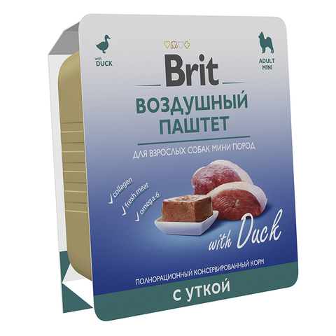 Brit Брит УТКА 100 г воздушный паштет для мини-собак