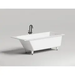 Salini CASCATA 180x80 104213M Ванна встраиваемая S-Sense, матовый фото