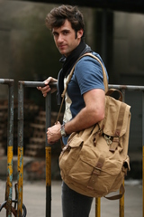 Винтажный рюкзак из ткани Virginland VIR-55 Khaki