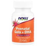 Пренатальный комплекс витаминов NOW Foods Prenatal Gels + DHA, 90 капсул 1