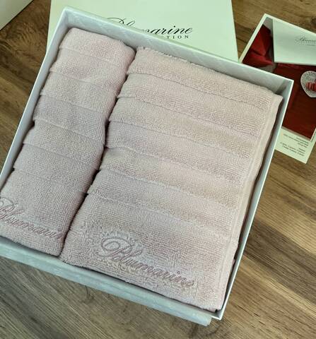Комплект полотенец 2шт Blumarine Mademoiselle Cipria розовый