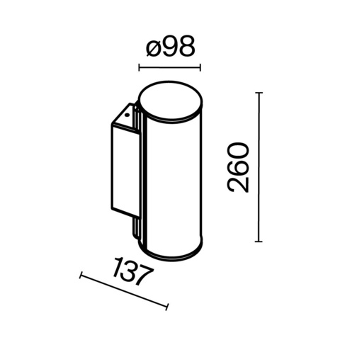 Уличный настенный светодиодный светильник Maytoni Rock O434WL-L12GF3K