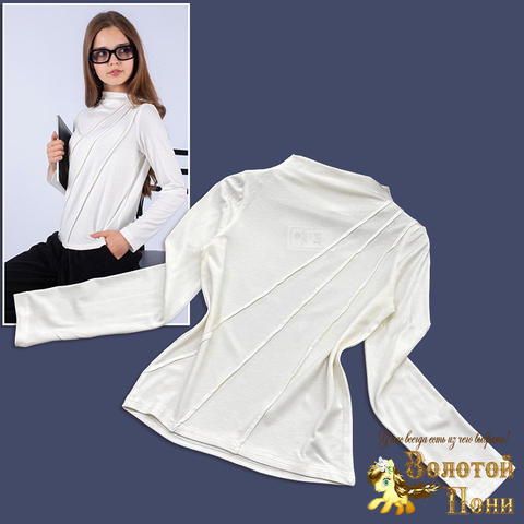 Лонгслив нарядный д (8-12) 261110-J4022