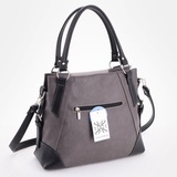 Сумка Саломея 376 мульти итальянский серо-черный