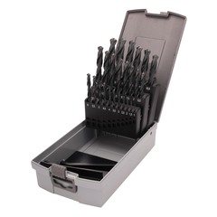 Набор сверл по металлу 1-13мм 25шт DIN338 HSS-R 118° (пл. кейс) Ruko 205213RO
