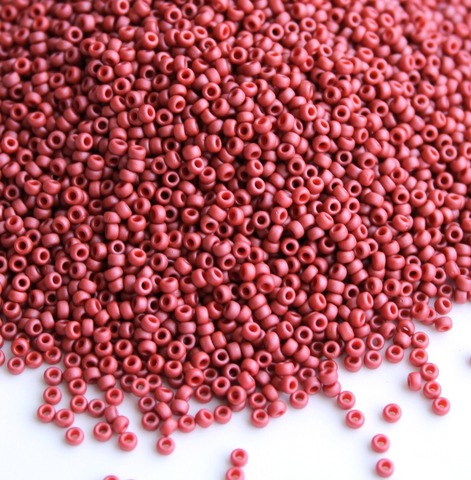 RR-2315 Бисер круглый Миюки 11/0 /Miyuki round 11/0 Matted Opaque Terra Cotta