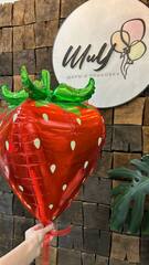 К Фигура 3D, Клубника, Красный, 28''/71 см, 1 шт. (В упаковке)