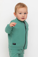 жакет  для мальчика  КР 302411/малахитово-зеленый к558