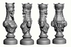 Силиконовый молд Шахматная фигура № 6 