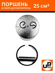 Поршень в сборе UNITED PARTS для бензопил 25 куб.см. d34мм (2500) (90-0048)