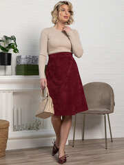 Юбка вельветовая Эрис (бургунди) Ю15193-25М LT Collection