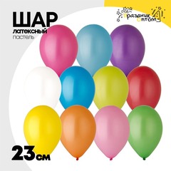 
          Шар латексный Пастель 23 см (Ассорти)