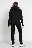 Утепленный спортивный костюм для беременных и кормящих 11885 черный/без вышивки