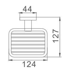 Мыльница металлическая навесная HAIBA HB8602-1 хром
