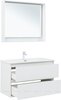 Aquanet 340155 Тумба с раковиной Милан 100 цв. белый глянец (340155)