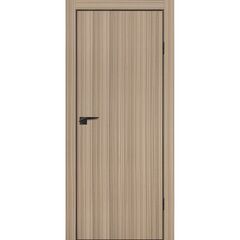 Купить Межкомнатная дверь ПЭТ П-1 эвкалипт тасманский кромка ABS чёрная глухая