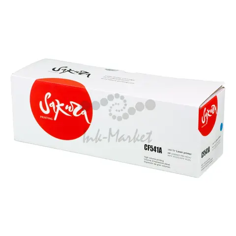 Картридж Sakura CF541A (203A) для HP, голубой, 1300 к.