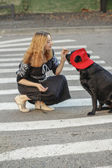 Ксения. Платье женское льняное миди с вышивкой под пояс PL-422621