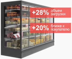 Пристенный холодильный стеллаж Polair MONTE MAXI M 2500