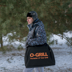 Газовый гриль O-GRILL 500 black + адаптер А