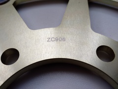 Диск тормозной на SUZUKI GSX R 600 / 750 97-03, GSX R 1000, GSX R HAYABUSA 1300,TL R 1000 передний, лепестковый, золотой