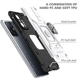 Противоударный чехол Strong Armour Case с кольцом для Xiaomi 11T, 11T Pro (Серебро)
