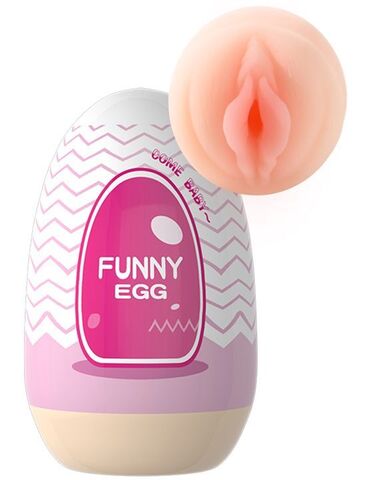 Мастурбатор-яйцо Funny Egg с входом-вагиной - Eroticon 92373-3