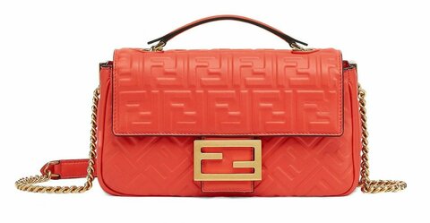 Сумка Fendi Baguette Midi красный