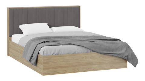 Спальный гарнитур Сэнди вяз благородный / серый вулкан / велюр графит