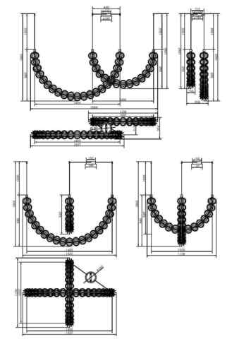 Подвесной светодиодный светильник Maytoni Golden Cage MOD216PL-L55G3K