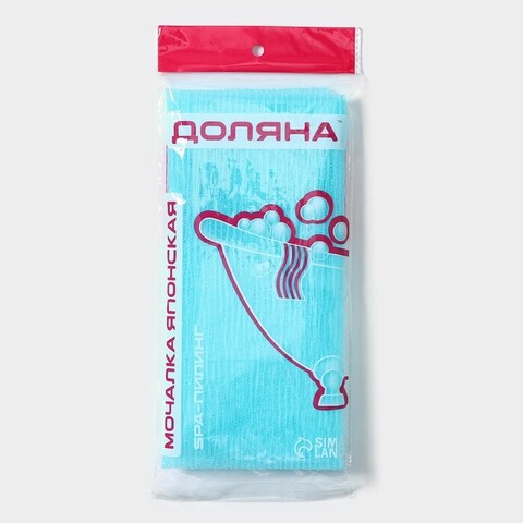 Мочалка для тела Доляна «Японская», 90×30 см, МИКС