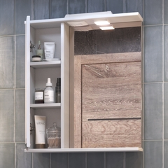 Шкаф навесной с зеркалом Callao 600 (левый) со спотом