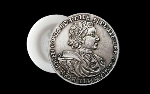 Силиконовый молд Монета 1720 г .Петр -самодержец