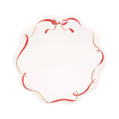 Тарелки маленькие "Красные бантики" 8 шт. (2025)