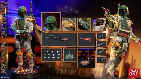 Фигурка Боба Фетт из фильма Звездные войны 1/12