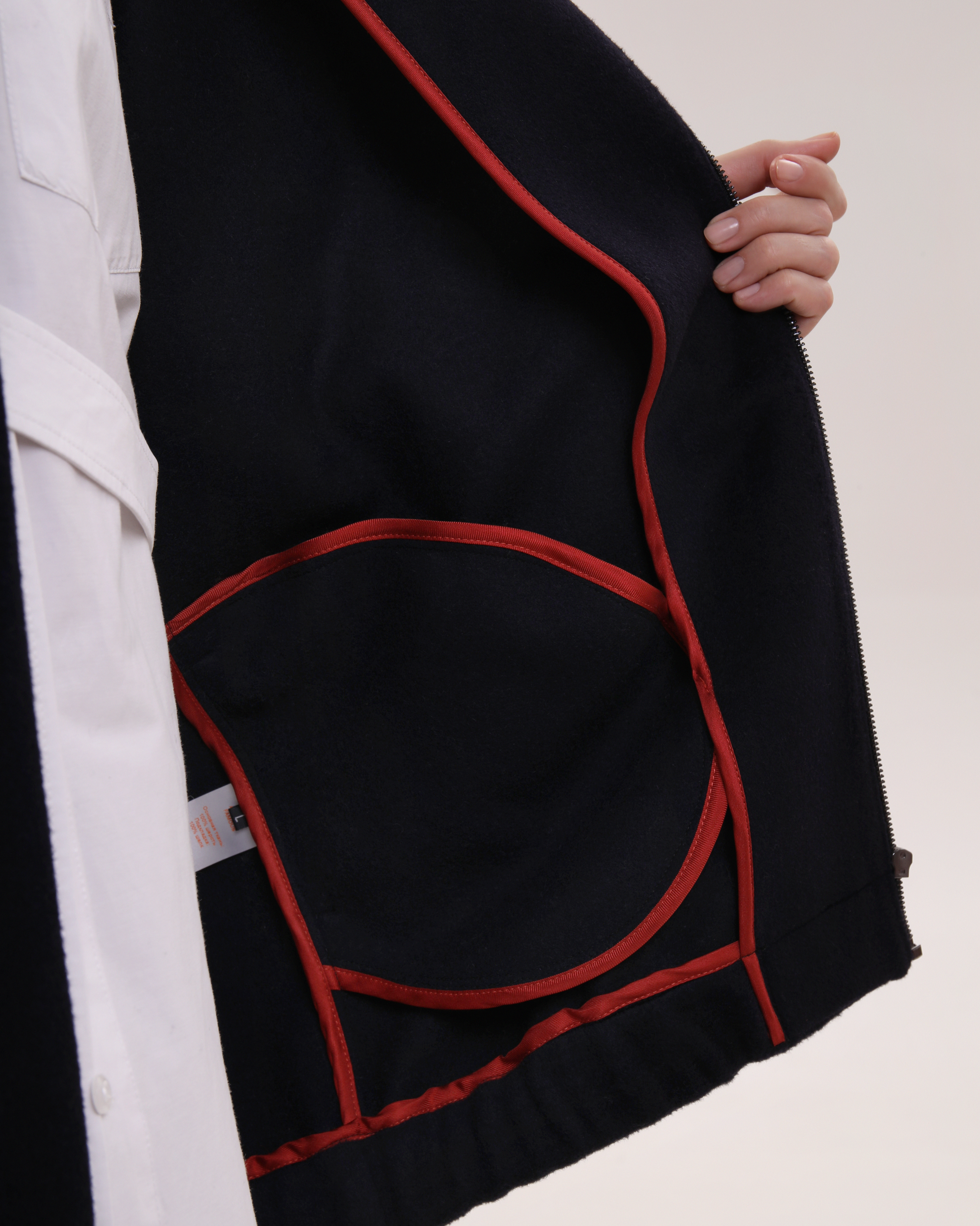 Пальто-бомбер чернильный