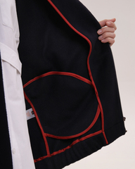 Пальто-бомбер чернильный