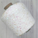 Пряжа Shine Paillettes 63111 голография на белом