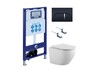 Aquatek SET Aquatek ЕВРОПА-045 4в1 SET Aquatek ЕВРОПА-045 4в1 (рама Aquatek INS-0000025 +крепление KKI-0000002 +кнопка KDI-0000045 +унитаз AQ1901-00 +тонкое сиденье sc)