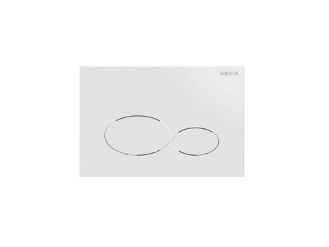 Aquatek KDI-0000071 KDI-0000071(GLA) Панель смыва Белый глянец (клавиши овальные), 162*244 мм
