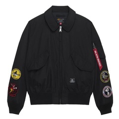 Бомбер Alpha Industries CWU 36/P Relaxed Patched Black (Черные)