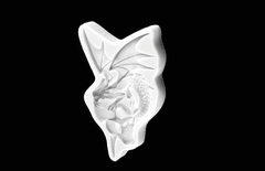 Силиконовый молд № 476 Дракон с черепом